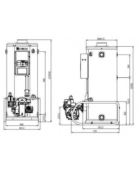 Напольный котел Navien 735GTD 